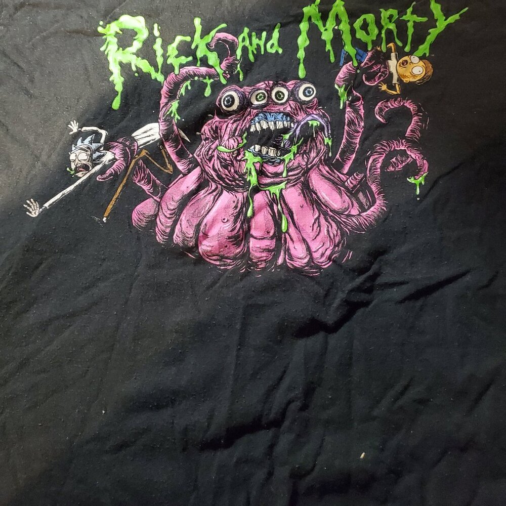 Medium rick and morty tee t-shirt short sleeves